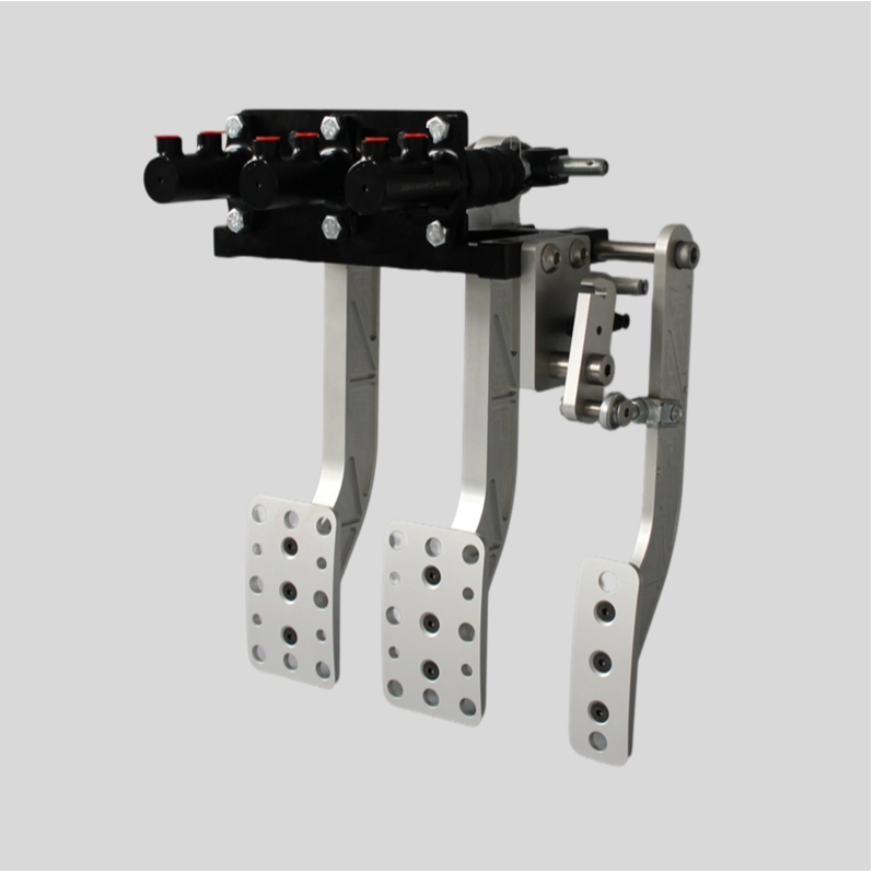 Pedal box 3 Pedals hanging type master cylinder by aluminum billet
