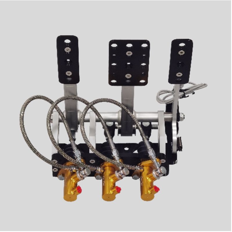 Pedal box PBX-F3 floor mounted 3 pedals master cylinder back mount